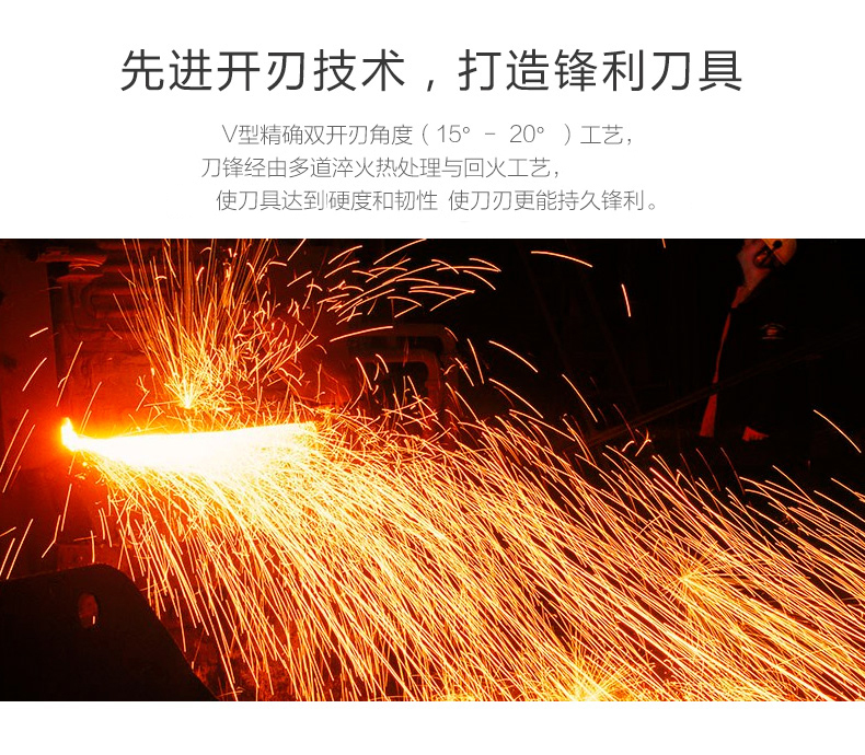 朗馬 德國進(jìn)口鉬釩鋼高檔進(jìn)口不銹鋼廚房刀具套裝 菜刀心蕊六件套