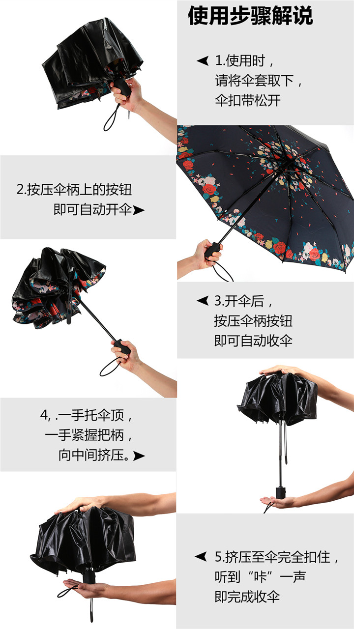 WT-U3自動(dòng)開(kāi)收雨晴兩用傘